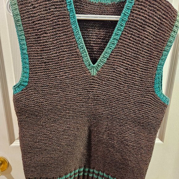Vintage Mens tight weave woolen vest - Picture 1 of 16